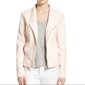 🆕 Sam Edelman Dusty Rose Faux Leather Jacket NWT